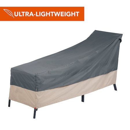 Modern Leisure Renaissance Patio Chaise Lounge Cover, 65 in. L x 28 in. W x 29 in. H, Gray 3018